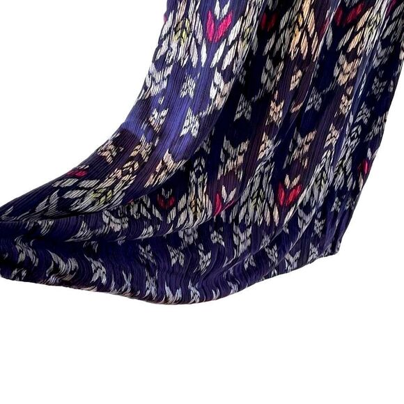 Mudd blue solid and print adjustable strap maxi dress Junior size M - Picture 3 of 11